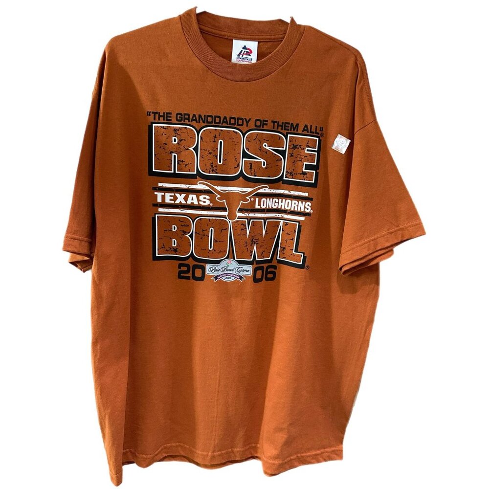 Rose Bowl 2006 Mens XL “The Granddaddy Of Them All” Texas Longhorns T-Shirt NEW